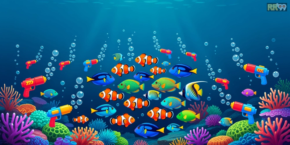 Minh họa giao diện game bắn cá miễn phí 69vn với đồ họa sống động và cá đa dạng